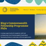 King's Commonwealth PhD Fellowship