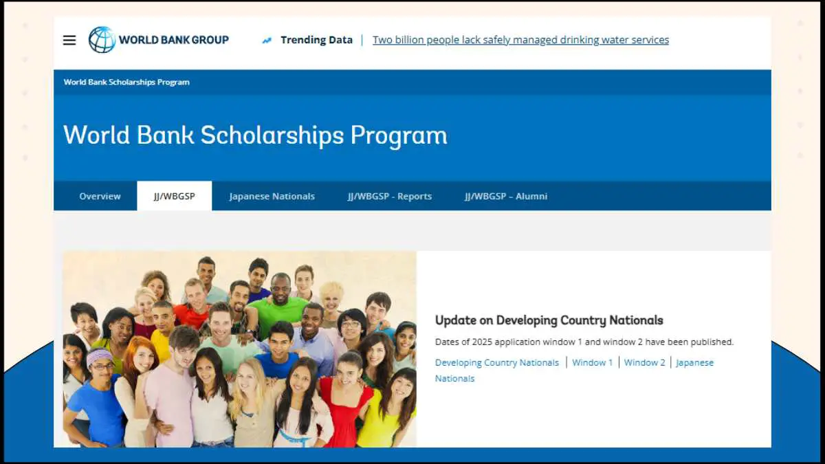 Joint Japan World Bank Graduate Scholarship